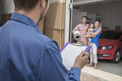 A removal team planning a house move in Wandsworth