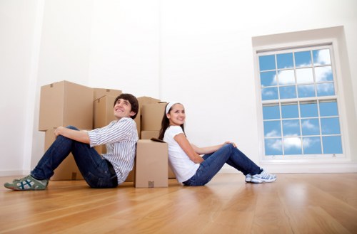 Customer reviewing a moving quote and booking details