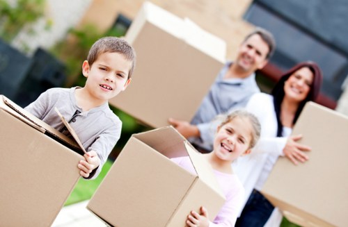 Moving team loading furniture from a Wandsworth flat near busy transport links