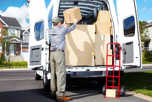 Professional man and van helping with a home move in Wandsworth