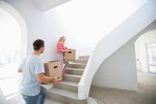 Wandsworth removal van helping with furniture transport