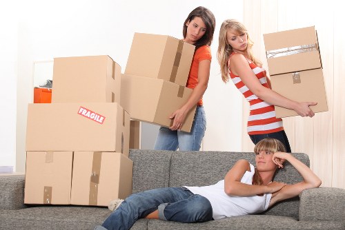 A family preparing for a house move with removalists in Wandsworth